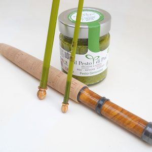 Barder Rod Co. 7½' #4-weight 3-piece fibreglass fly rod.