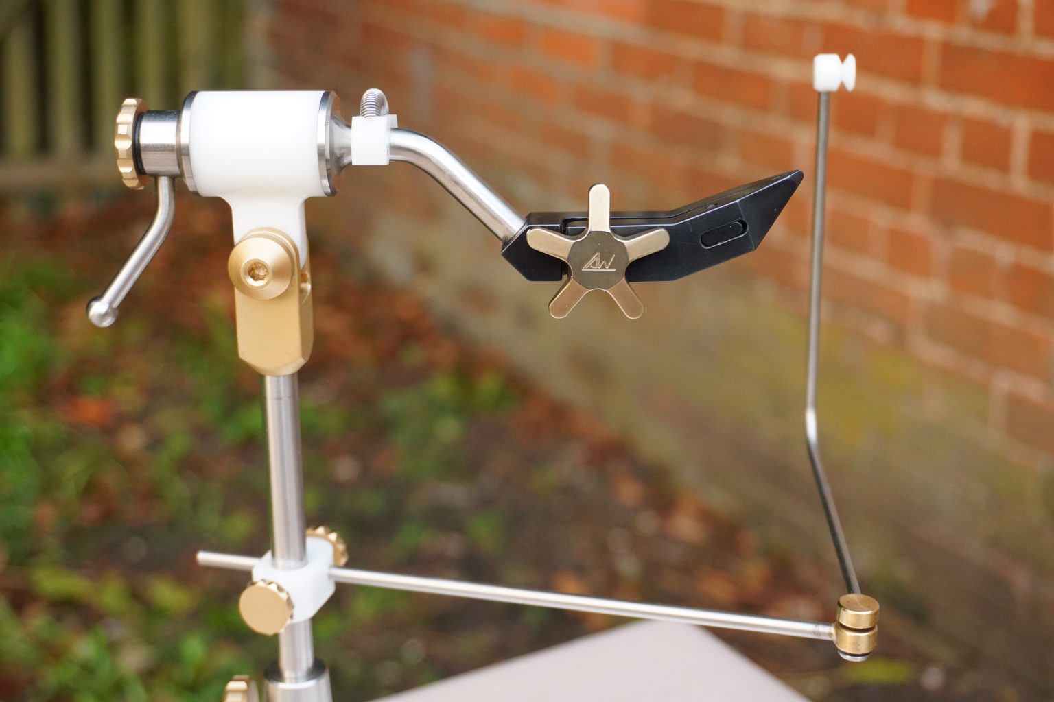 LAW Fly Tying Vice made by Lawrence Waldron. The Edward Barder Rod