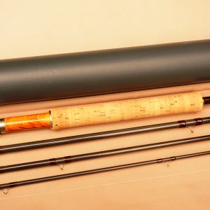Barder Rod Co 10' #6-weight 4-piece carbon fibre fly rod.