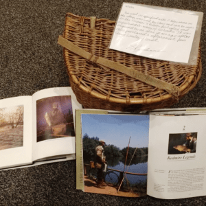 Chris Yates's wicker creel.