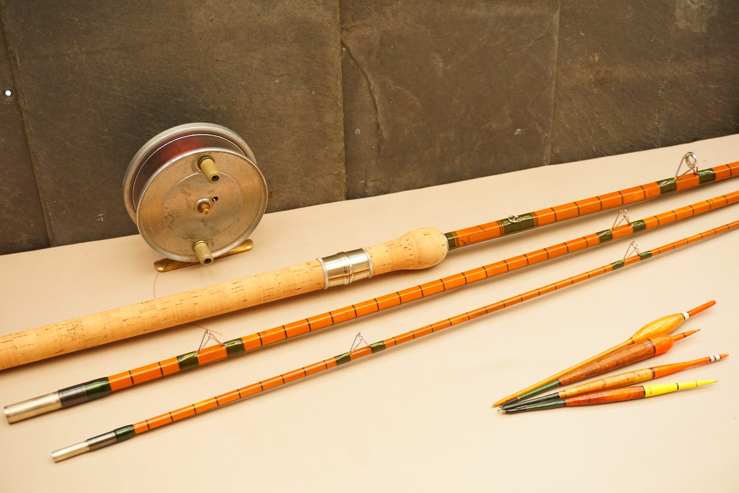 The Wallis Avon 11' 3-piece split cane rod.