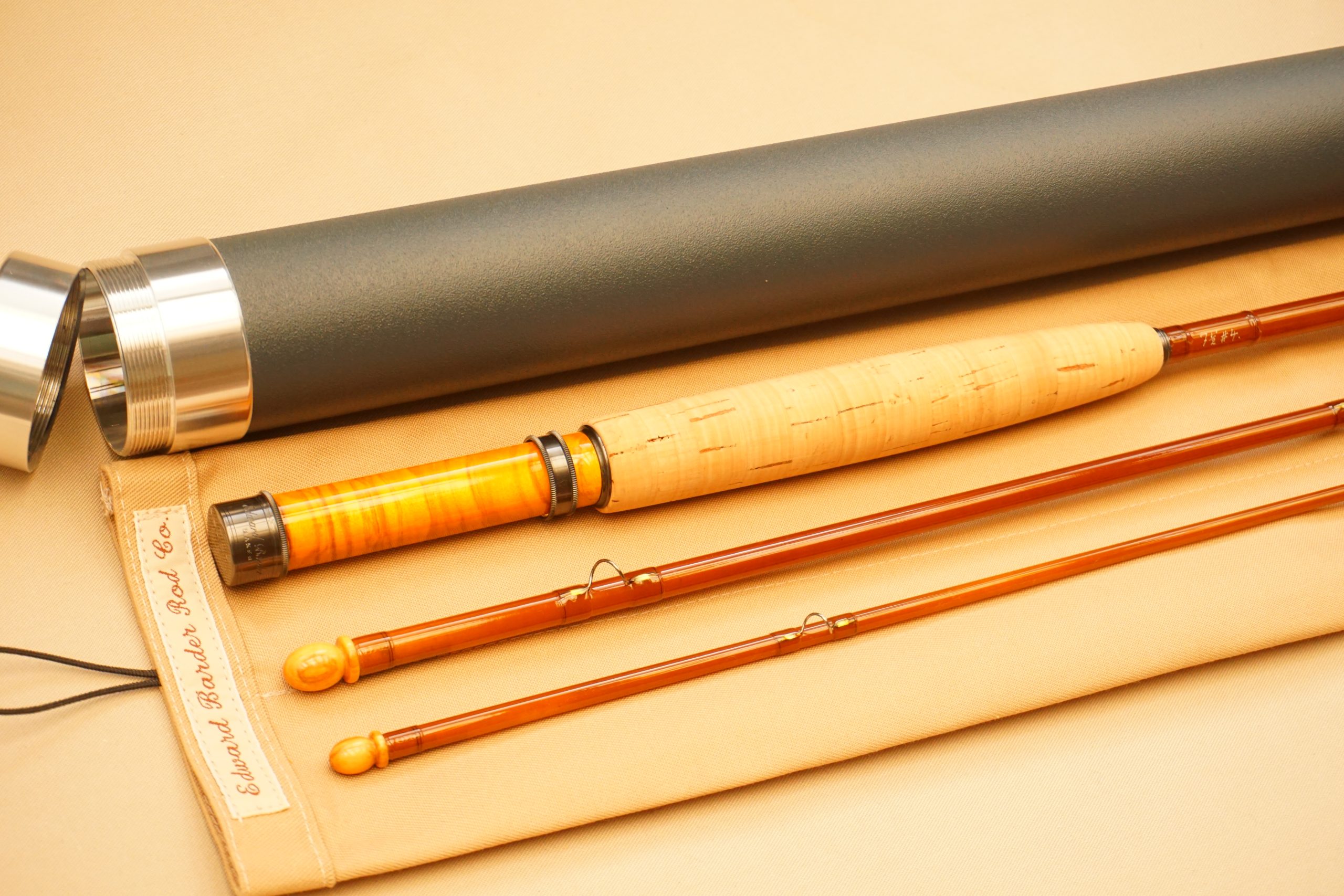 Barder Rod Co Fibreglass 7½’ #4-weight 3-piece fly rod. - Image 2