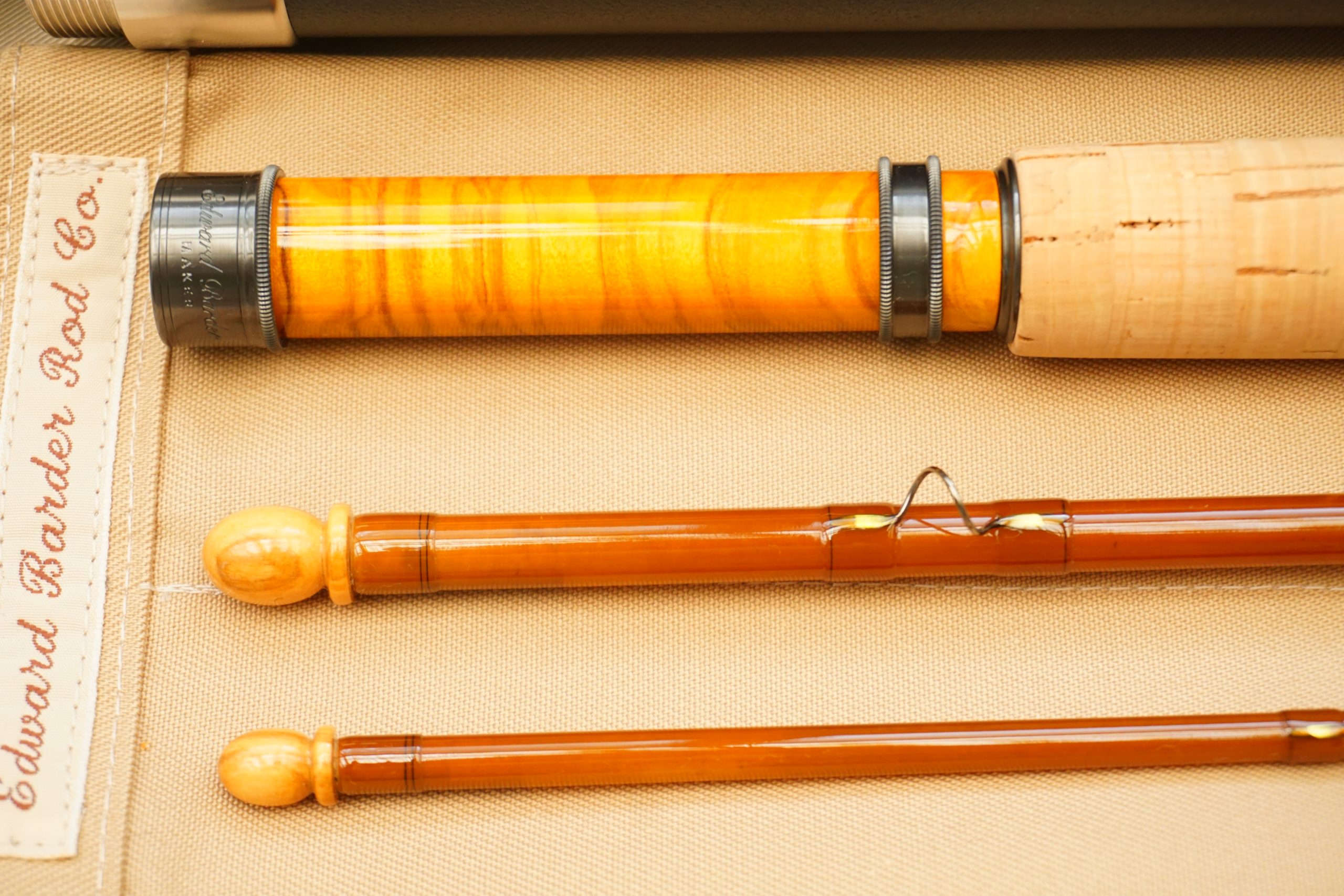 Barder Rod Co Fibreglass 7½’ #4-weight 3-piece fly rod. - Image 3