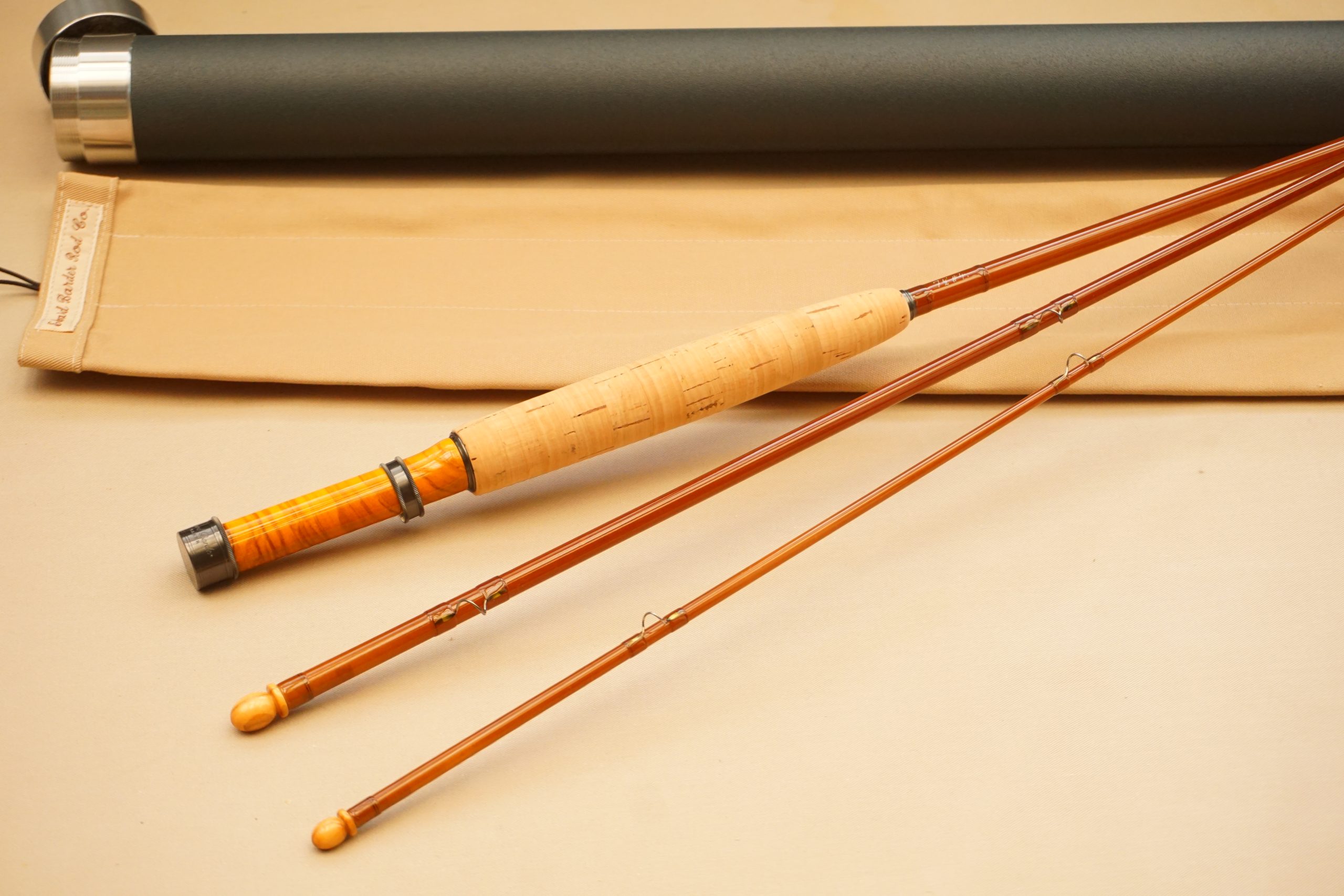 Barder Rod Co Fibreglass 7½’ #4-weight 3-piece fly rod. - Image 5