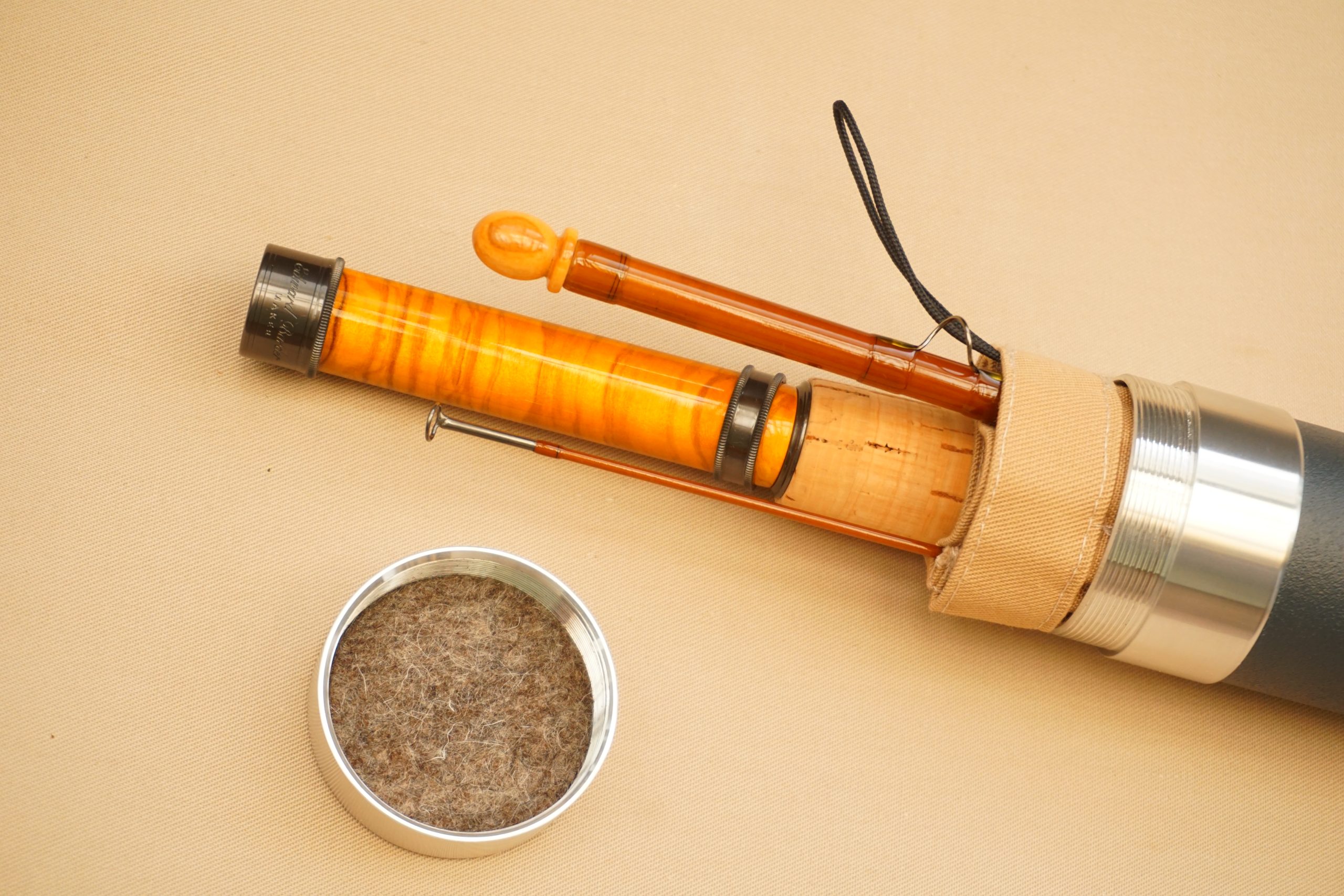 Barder Rod Co Fibreglass 7½’ #4-weight 3-piece fly rod. - Image 6