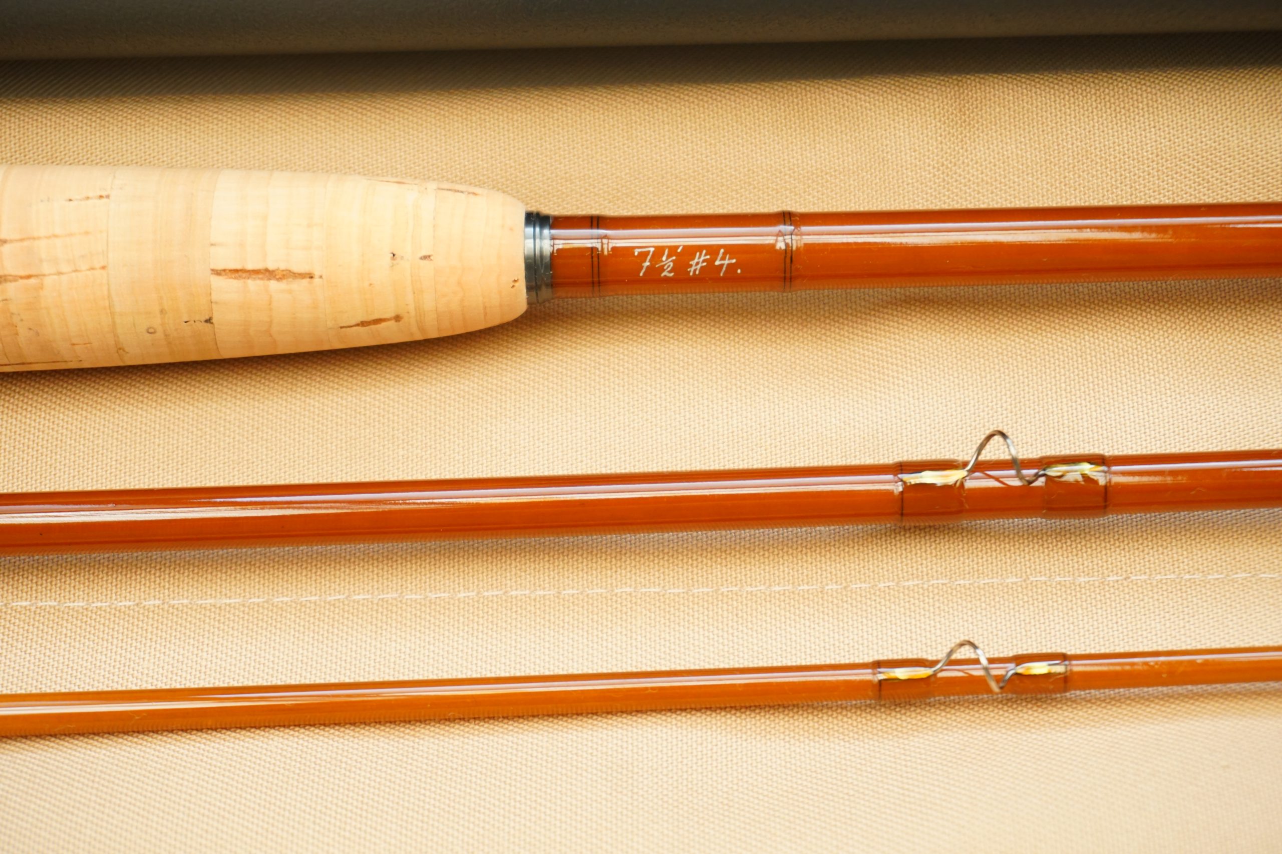 Barder Rod Co Fibreglass 7½’ #4-weight 3-piece fly rod. - Image 7