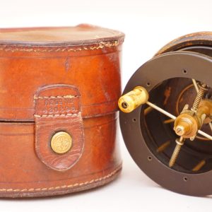 Allcock Four Spoke Coxon Aerial 3” in its original leather case.