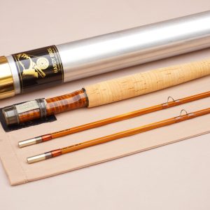 Hardy Moran 7’9” #4-weight 2-piece 2-top split cane fly rod.